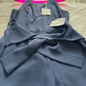 Harlyn Nordstrom 1 Piece V-Neck Sleveless Jumpsuit - NEW - Blue - Size L